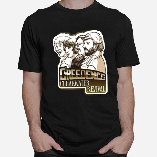 Crclre Creedence Clearwater Revival Band T-Shirt