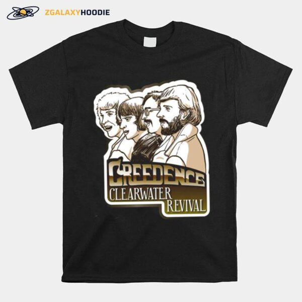 Crclre Creedence Clearwater Revival Band T-Shirt