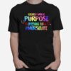 Created With A Purpose Nurse Life Nursing Christian Watercolor T-Shirt