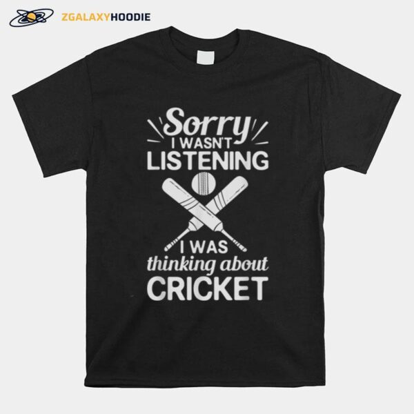 Cricket Game Player Ball Bat Coach Cricketer T-Shirt