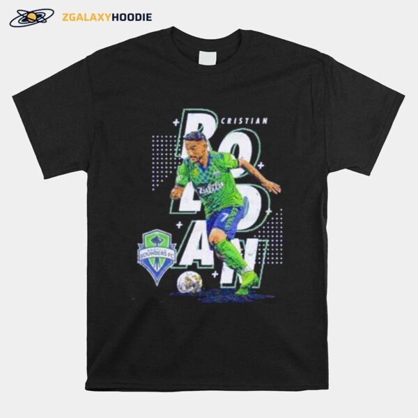 Cristian Roldan Seattle Sounders Fc Abstract Name T-Shirt