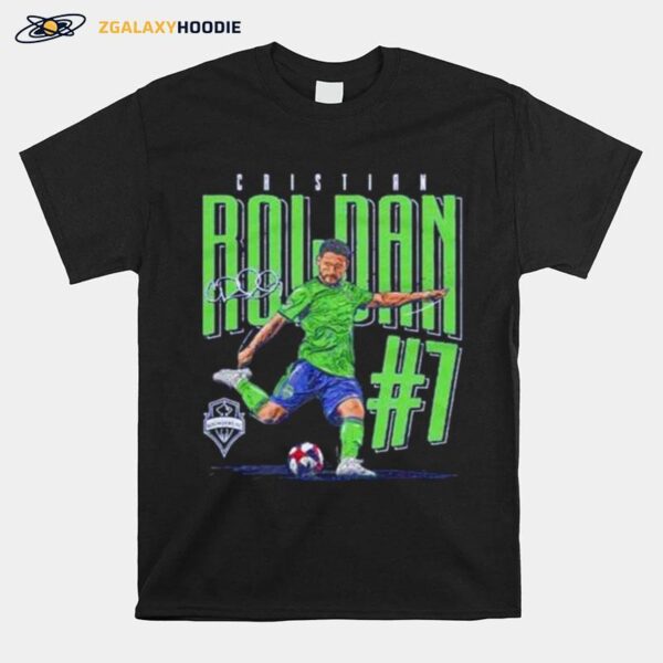 Cristian Roldan Seattle Sounders Fc Signature T-Shirt