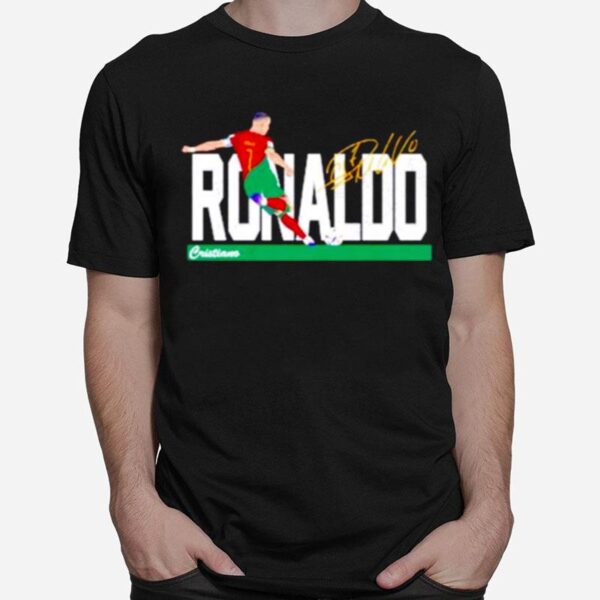 Cristiano Ronaldo Portugal Last World Cup Copy T-Shirt