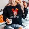 Crochet Funny Im A Hooker In My Spare Time Hooks Messy Yarn Bun Girl Sweater