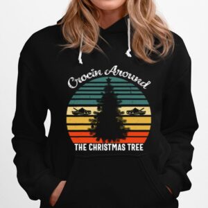 Crocin Around The Christmas Tree Xmas Vintage Hoodie