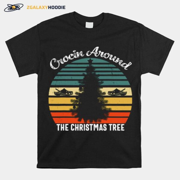 Crocin Around The Christmas Tree Xmas Vintage T-Shirt