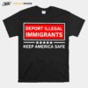 Deport Illegal Immigrants Keep America Safe Stars T-Shirt