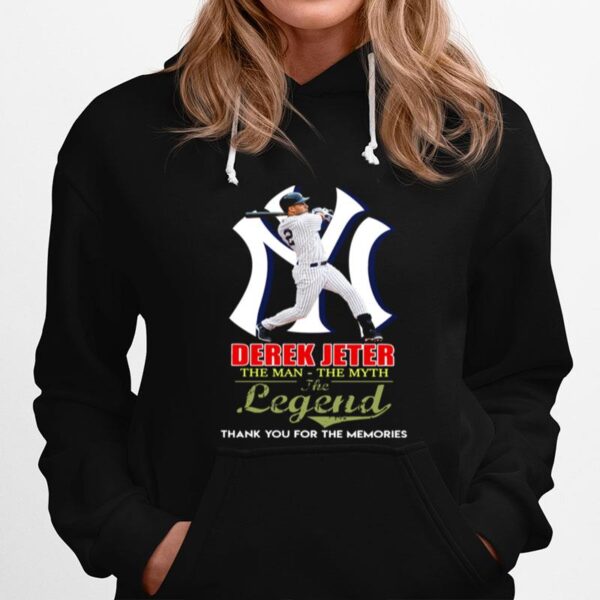 Derek Jeter The Man The Myth Legend Thank You For The Memories Hoodie