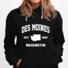Des Moines Washington Wa Vintage State Athletic Style Hoodie