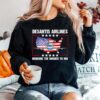 Desantis Airlines Political Usa Flag Sweater