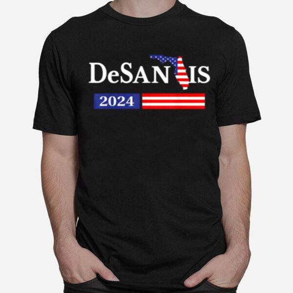 Desantis Florida 2024 Flag T-Shirt