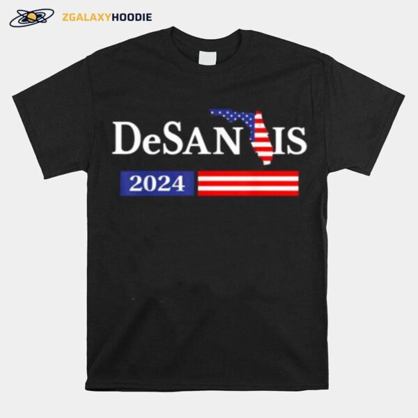 Desantis Florida 2024 Flag T-Shirt
