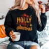 Design Holly Jolly Christmas Retro Western Christmas Sweater