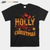Design Holly Jolly Christmas Retro Western Christmas T-Shirt