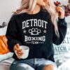 Detroit Boxing Team Vintage Distressed Design Sweater