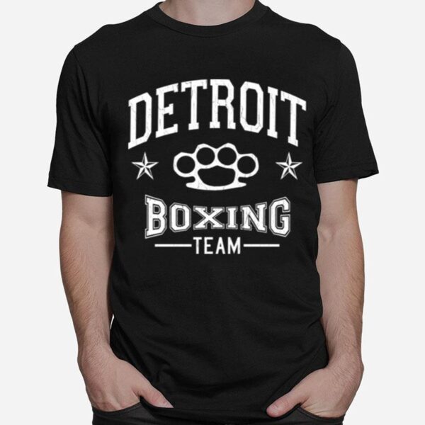 Detroit Boxing Team Vintage Distressed Design T-Shirt