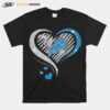 Detroit Lions Hearts Diamond 2023 T-Shirt