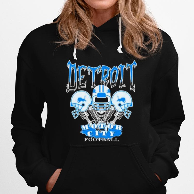 Detroit Lions Motor City Football Helmet Hoodie