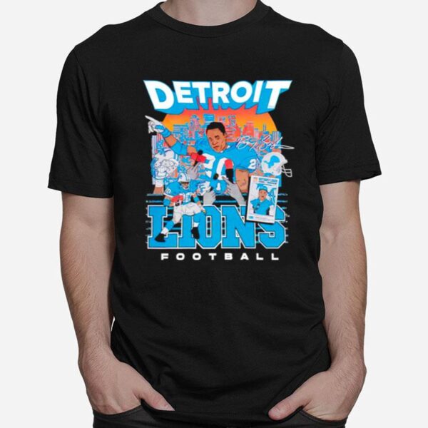 Detroit Lions Sanders Smplfd Football T-Shirt