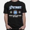 Detroit Pistons 47 2023 City Edition Backer Franklin T-Shirt