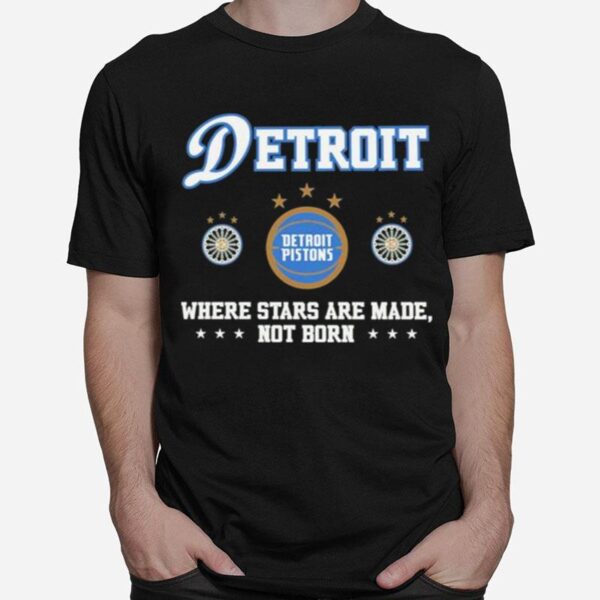 Detroit Pistons 47 2023 City Edition Backer Franklin T-Shirt