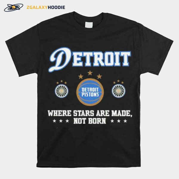 Detroit Pistons 47 2023 City Edition Backer Franklin T-Shirt