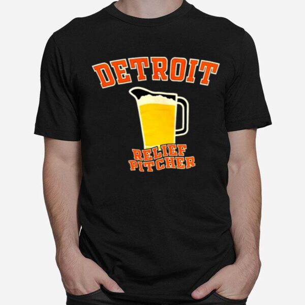 Detroit Relief Pitcher Beer T-Shirt