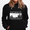 Detroit Skyline Michigan Pride Black Hoodie