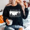 Detroit Skyline Michigan Pride Black Sweater