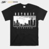Detroit Skyline Michigan Pride Black T-Shirt