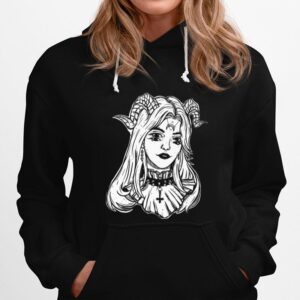 Devil Satanic Goth Choker Glitch Halloween Hoodie