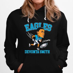 Devonta Smith Emoji Big Head Signature Philadelphia Eagle Hoodie