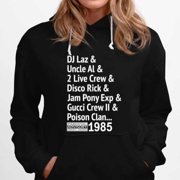 Di Laz Uncle Al 2 Live Crew Disco Rick Jam Pony Exp Gucci Crew Ii Poison Clan Hoodie