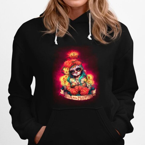 Dia De Los Muertos Day Of Dead Sugar Skull Girl Hoodie