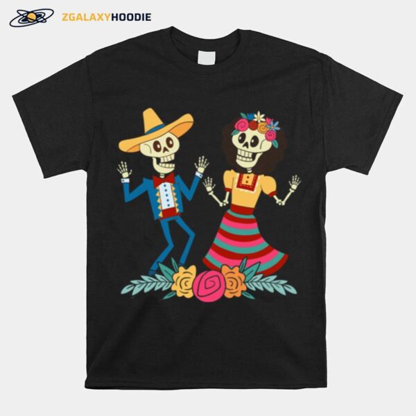 Dia De Los Muertos Day Of The Dead Mexican Skeleton T-Shirt