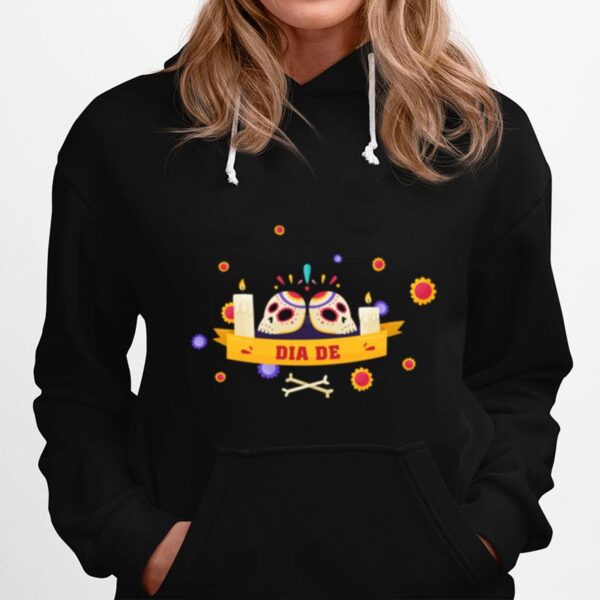 Dia De Muertos Sugar Skulls Happy Mexico Holiday Hoodie