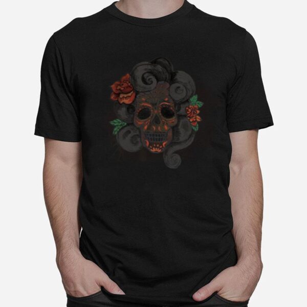 Dia De Muertos Woman Sugar Skull T-Shirt