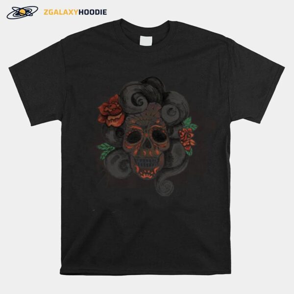 Dia De Muertos Woman Sugar Skull T-Shirt