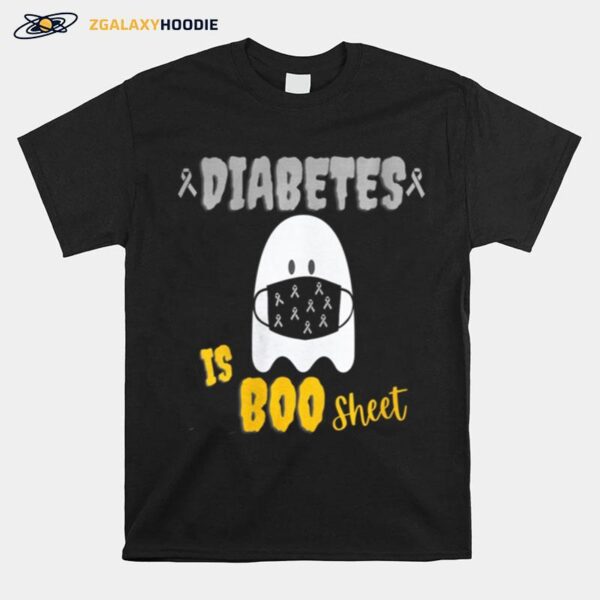 Diabetes Is Boo Sheet Funny Halloween Diabetes Awareness T-Shirt