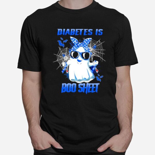 Diabetes Is Boo Sheet Happy Halloween T-Shirt