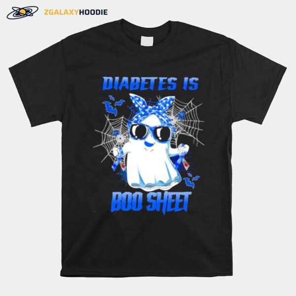 Diabetes Is Boo Sheet Happy Halloween T-Shirt