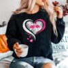 Diamond Heart Flamingos Sweater