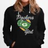 Diamond Heart Green Bay Packers Girl Hoodie