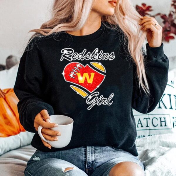 Diamond Heart Washington Redskins Girl Sweater