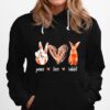 Diamond Peace Love And Rabbit Hoodie