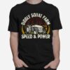 Diddly Squat Farm Sunset Design Speed And Power Tractor Farmer T-Shirt