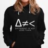 Different Is Not Math Hoodie