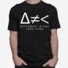 Different Is Not Math T-Shirt