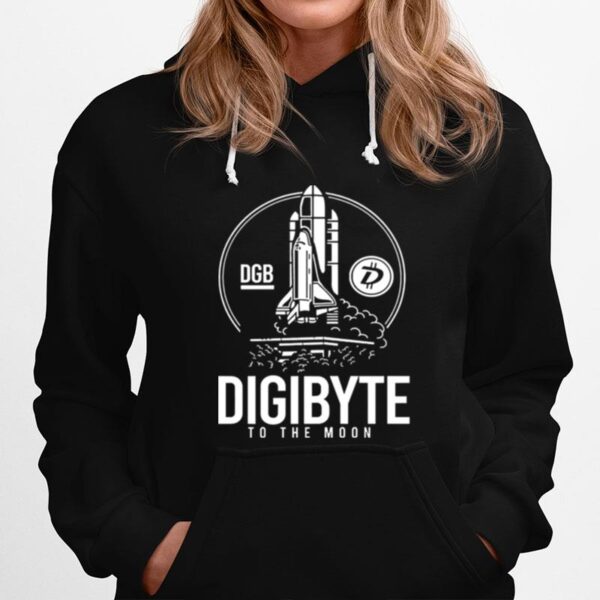 Digibyte To The Moon Btc Dgb Bitcoin Crypto Hoodie