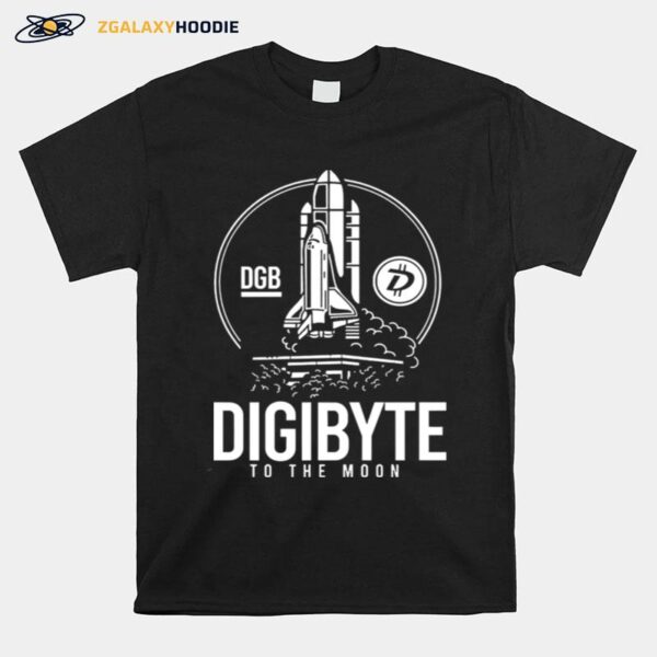 Digibyte To The Moon Btc Dgb Bitcoin Crypto T-Shirt